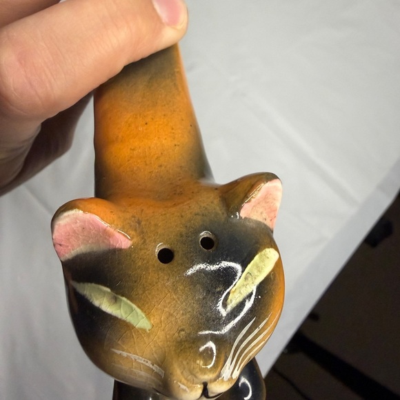 Vintage Ceramic Cat Salt/Pepper Japan just 1 cat - Picture 7 of 7